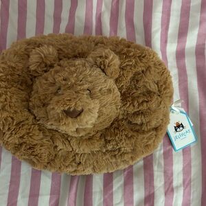 Jellycat Brown Bear Plush Pouch zippered